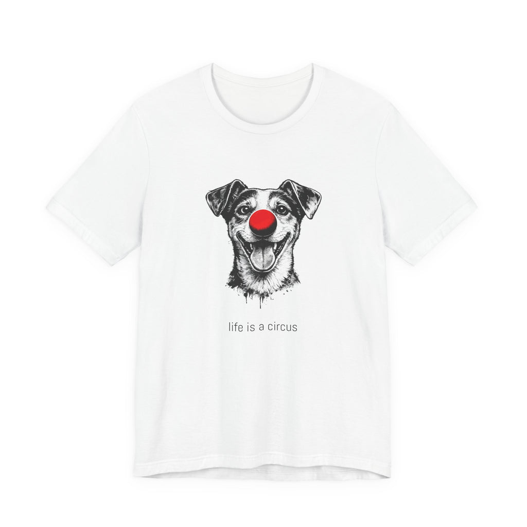 SPARKS the Jack Russell — Life is a Circus Garment-Dyed Tee