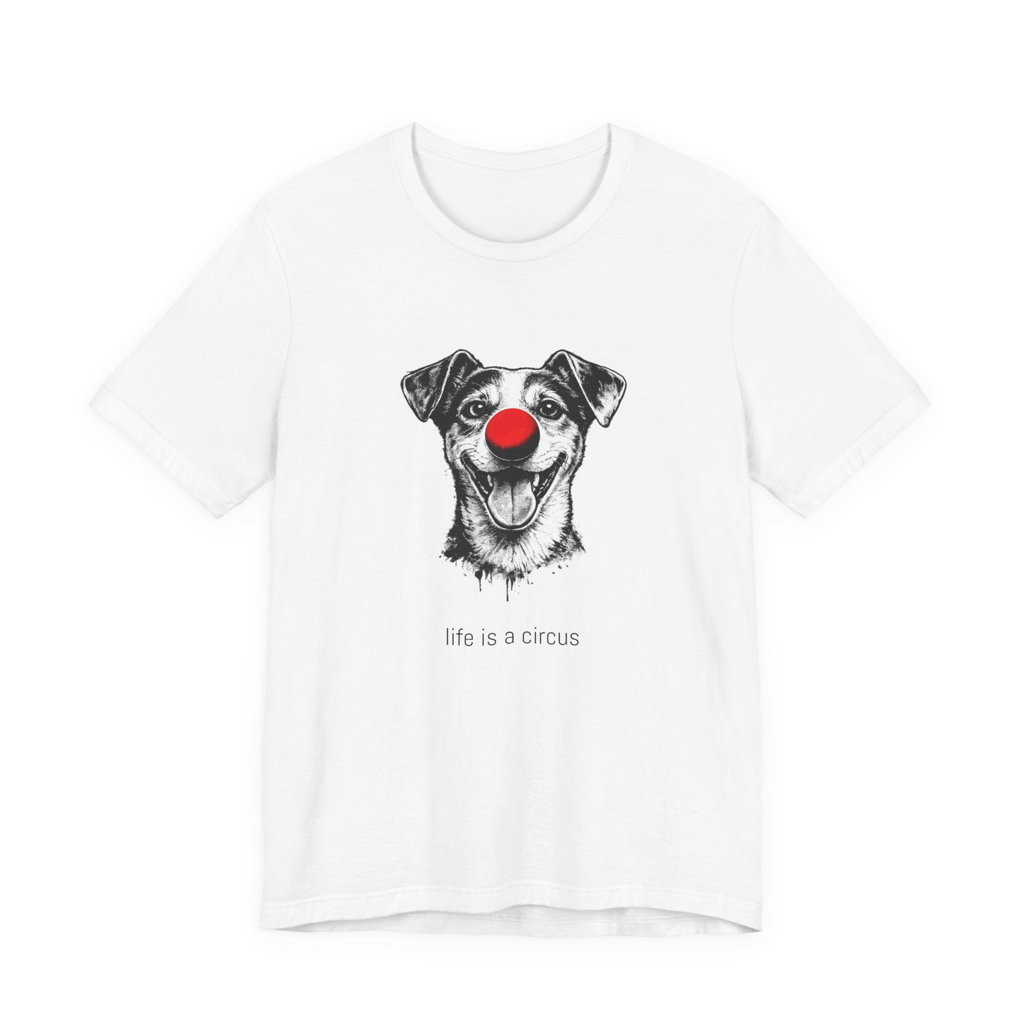 SPARKS the Jack Russell — Life is a Circus Garment-Dyed Tee