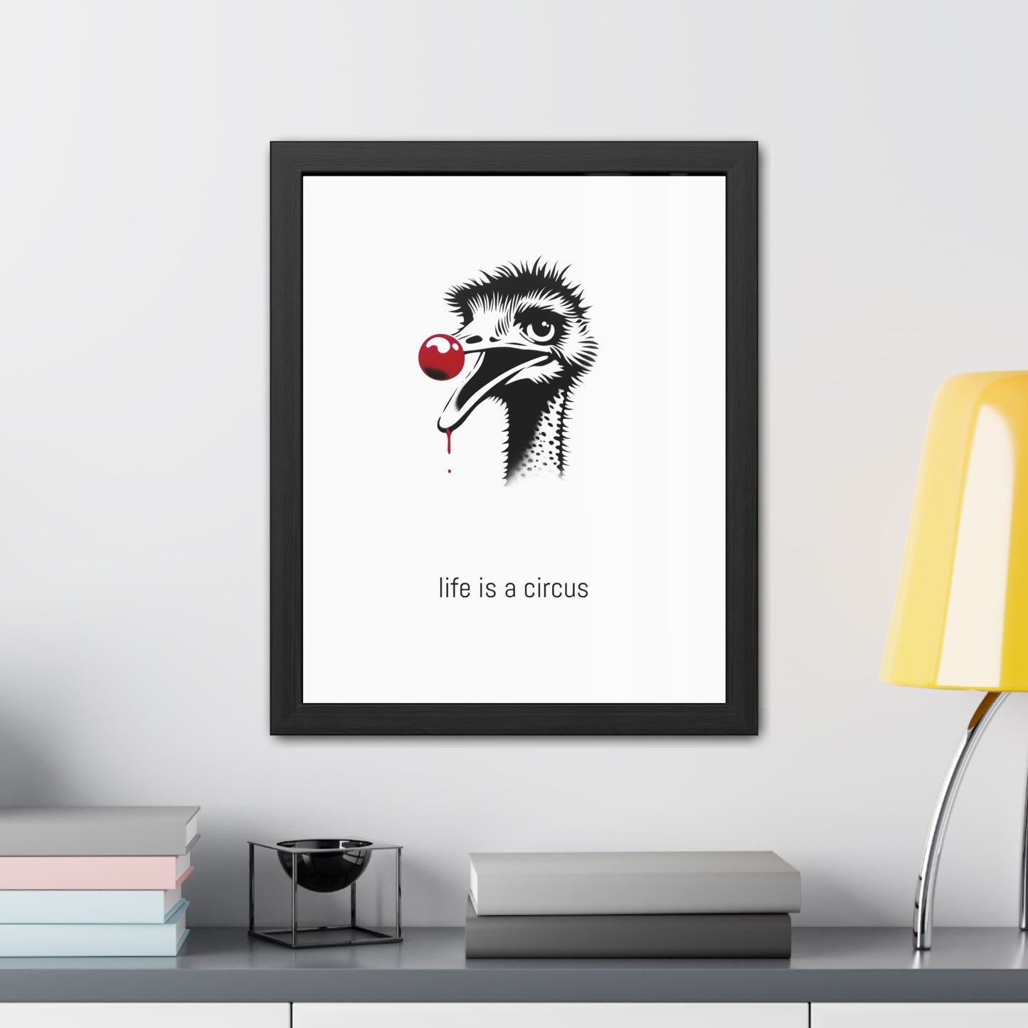 Dot — Anxious, scatterbrained, head in the sand about everything. Somehow always fine. — 'Life Is a Circus' Art Print
