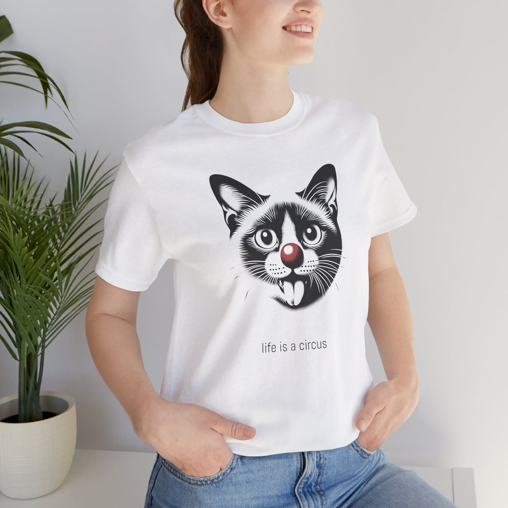 RUE the Burmese cat — Life is a Circus Garment-Dyed Tee