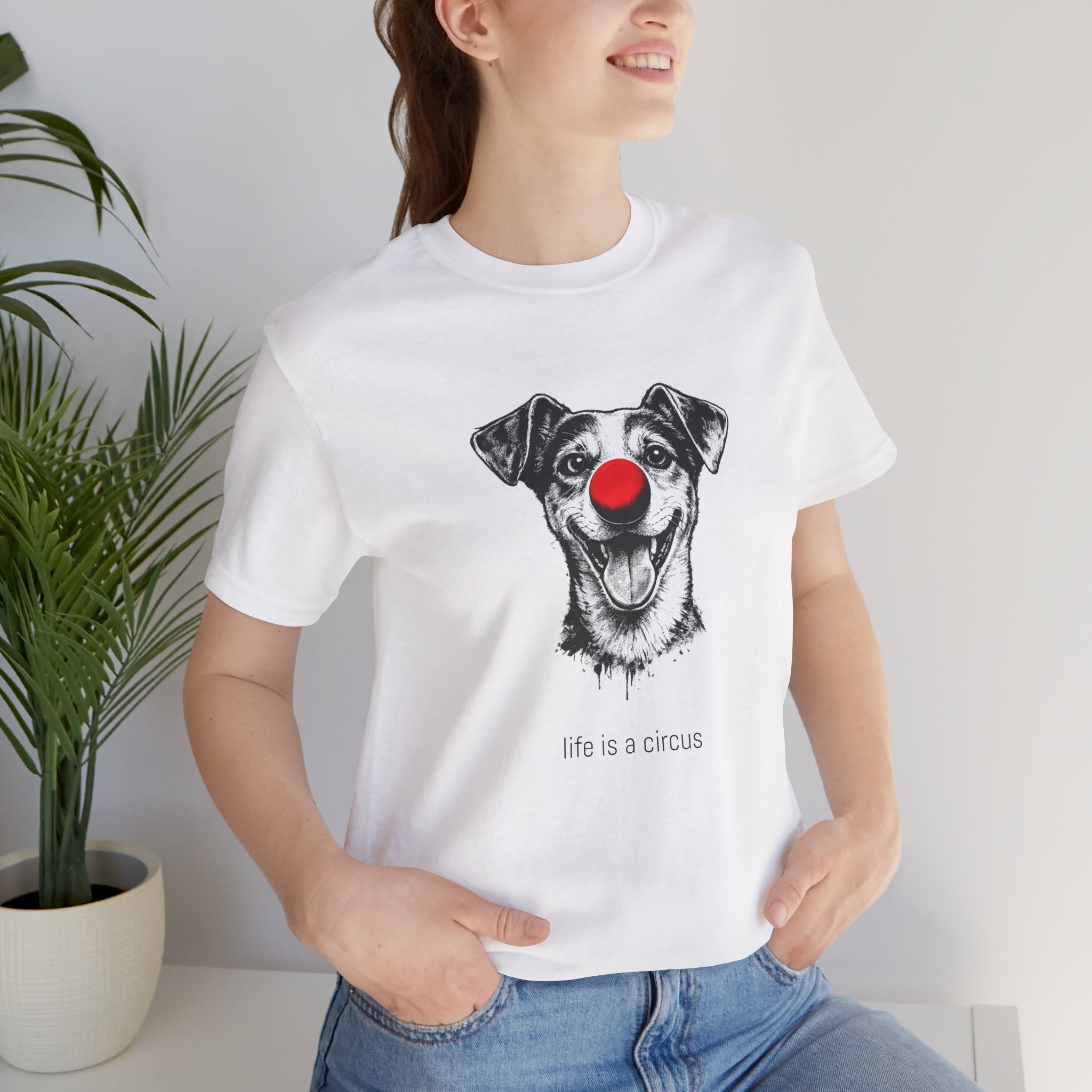 SPARKS the Jack Russell — Life is a Circus Garment-Dyed Tee