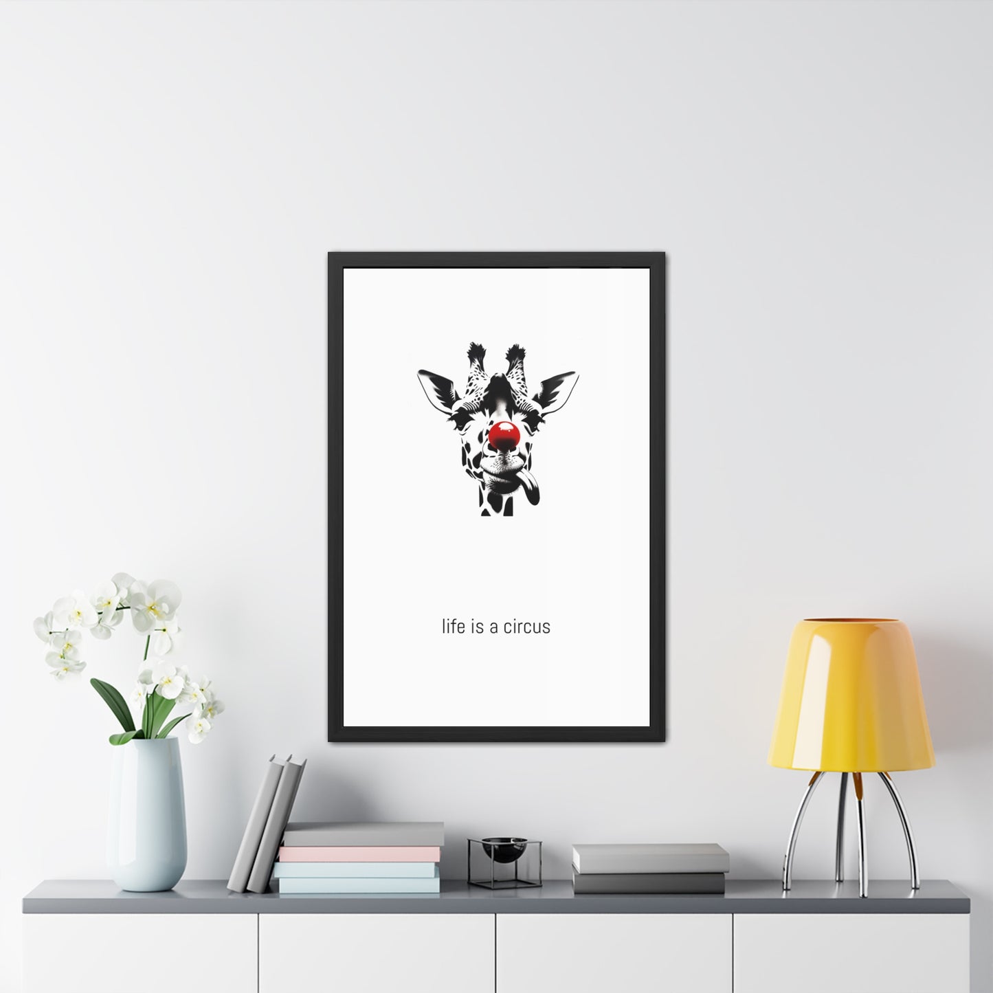 Greta — Too tall for most problems, too aloof to care about the rest. — 'Life Is a Circus' Art Print