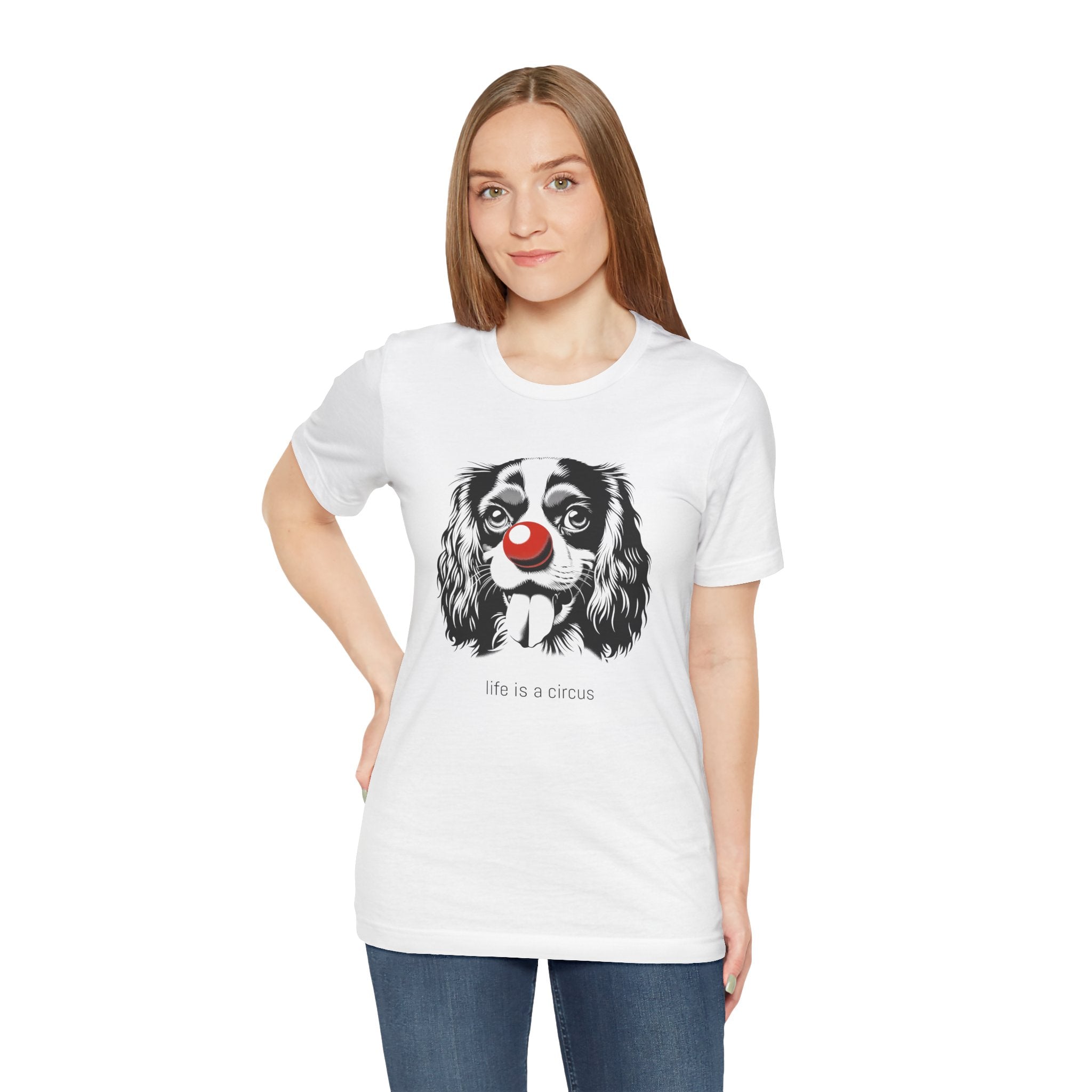 LOUIS the Cavalier King Charles — Life is a Circus Garment-Dyed Tee