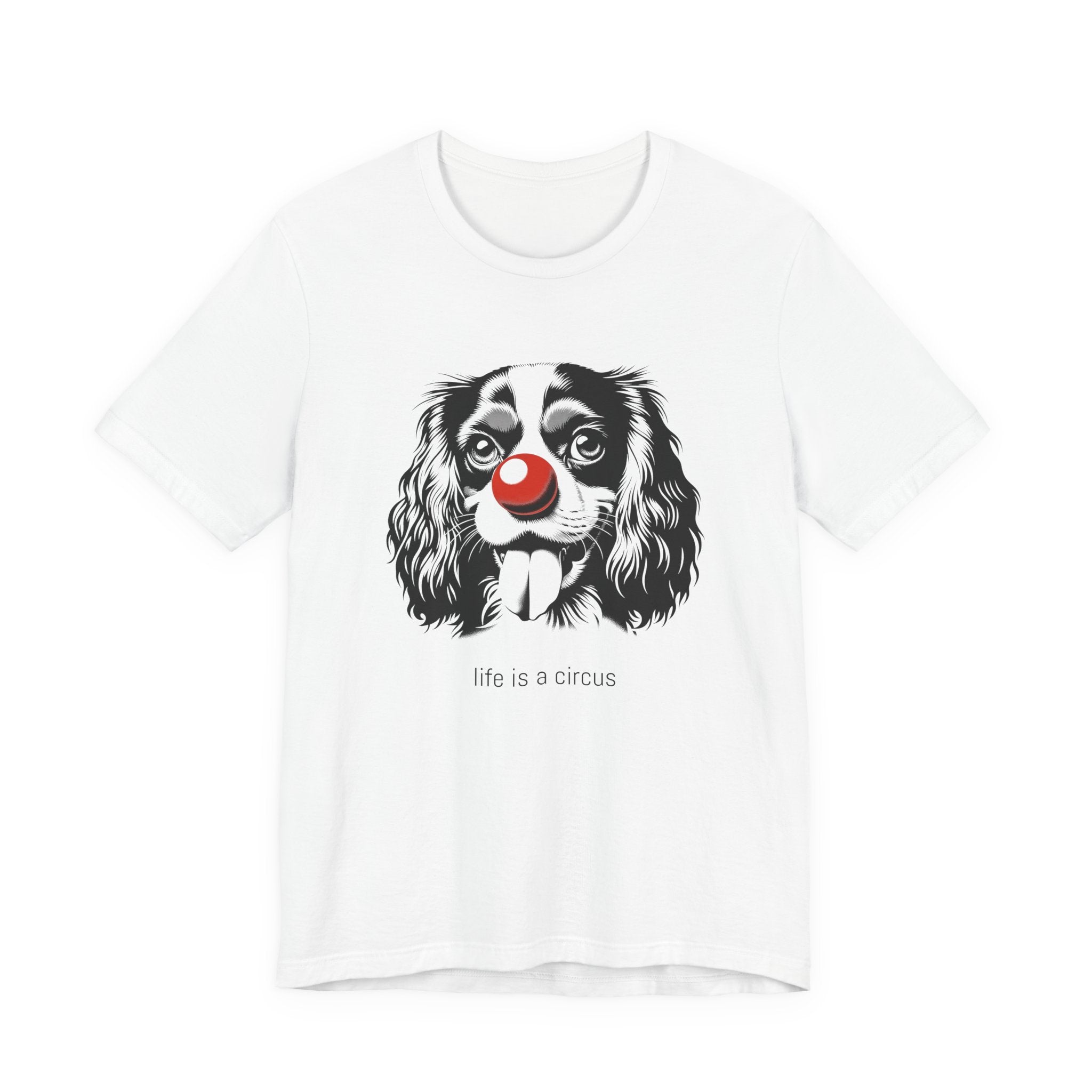 LOUIS the Cavalier King Charles — Life is a Circus Garment-Dyed Tee