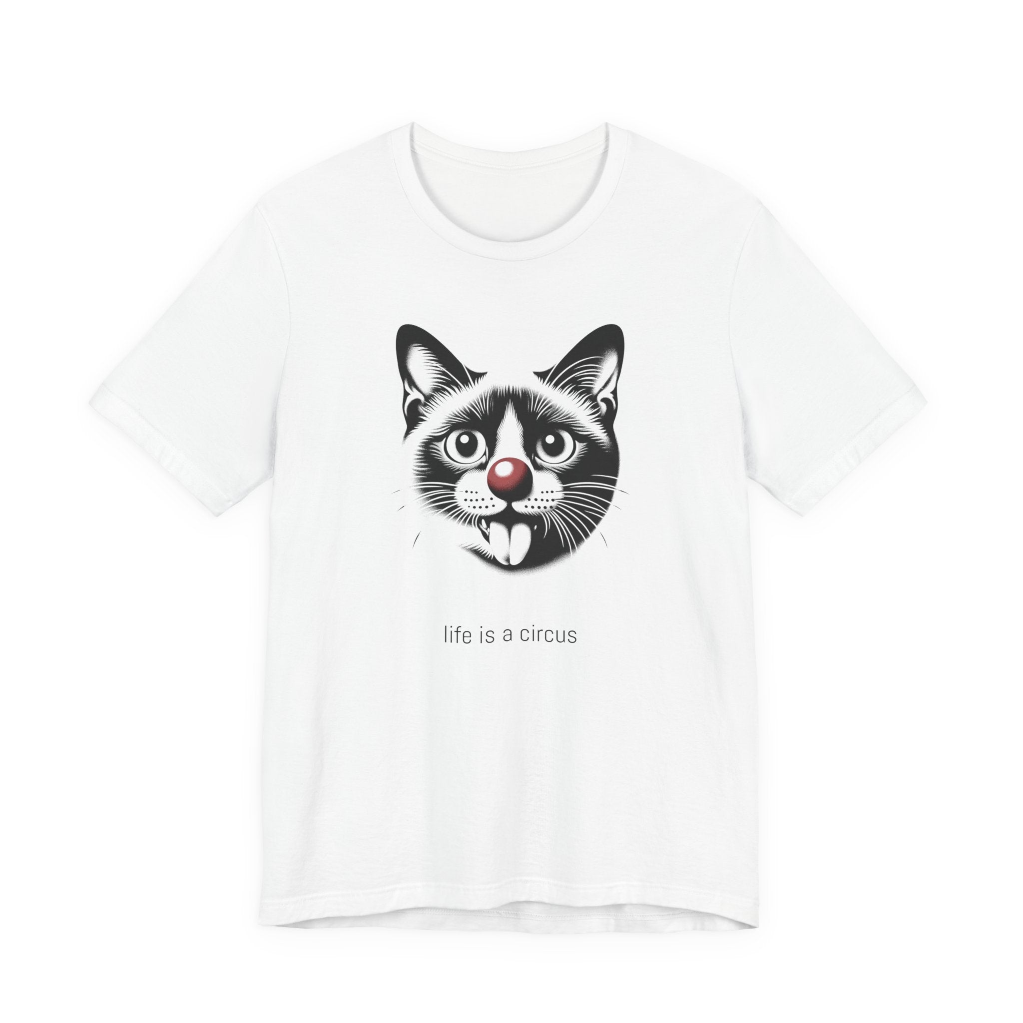 RUE the Burmese cat — Life is a Circus Garment-Dyed Tee