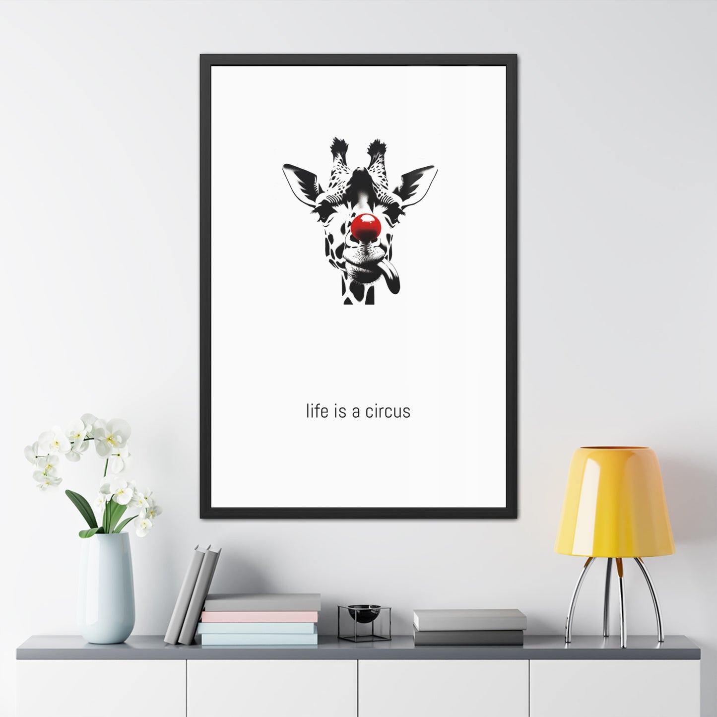 Greta — Too tall for most problems, too aloof to care about the rest. — 'Life Is a Circus' Art Print