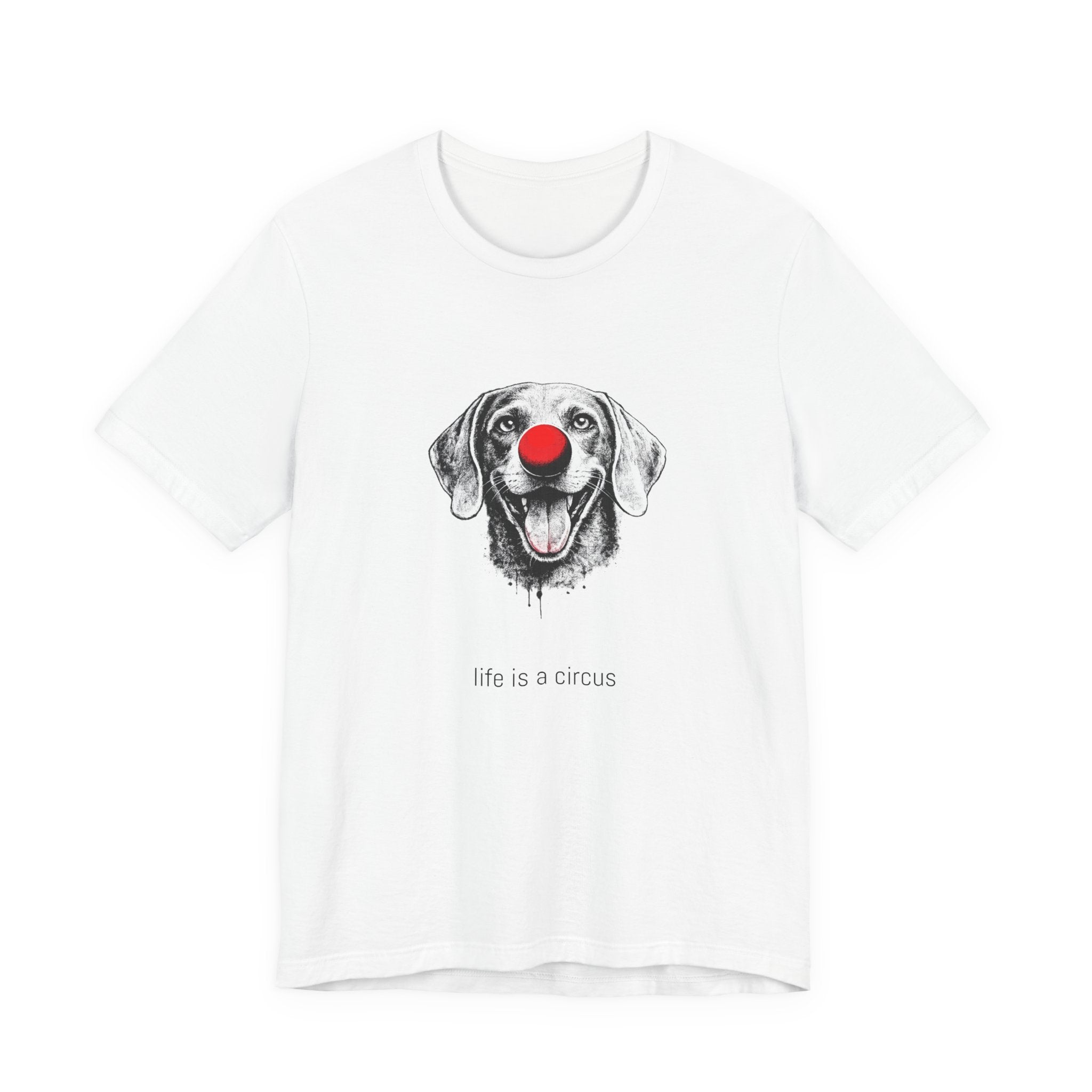 ASH the Weimaraner — Life is a Circus Garment-Dyed Tee