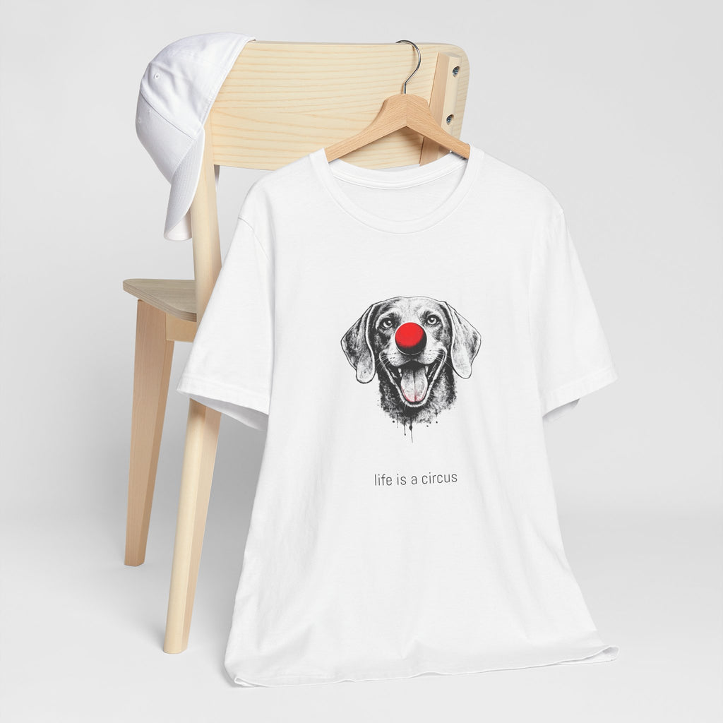 ASH the Weimaraner — Life is a Circus Garment-Dyed Tee