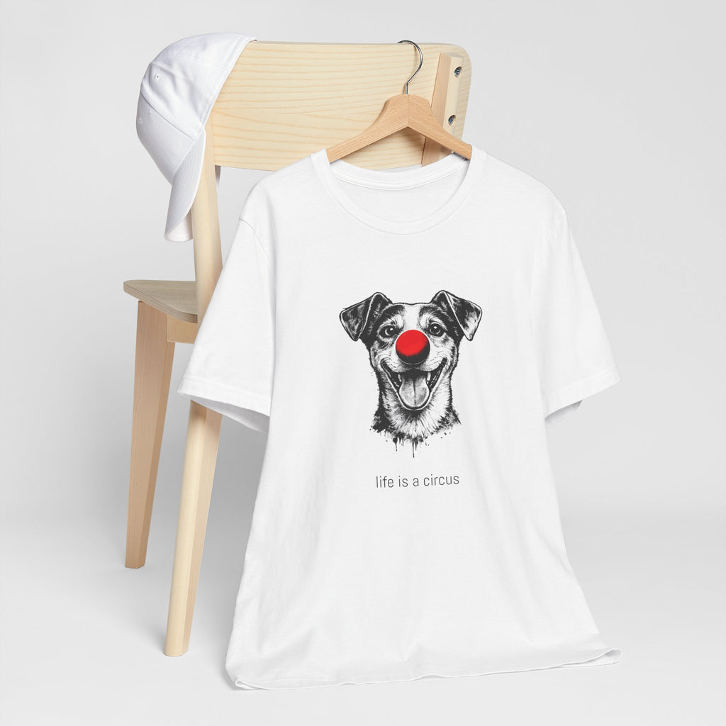 SPARKS the Jack Russell — Life is a Circus Garment-Dyed Tee