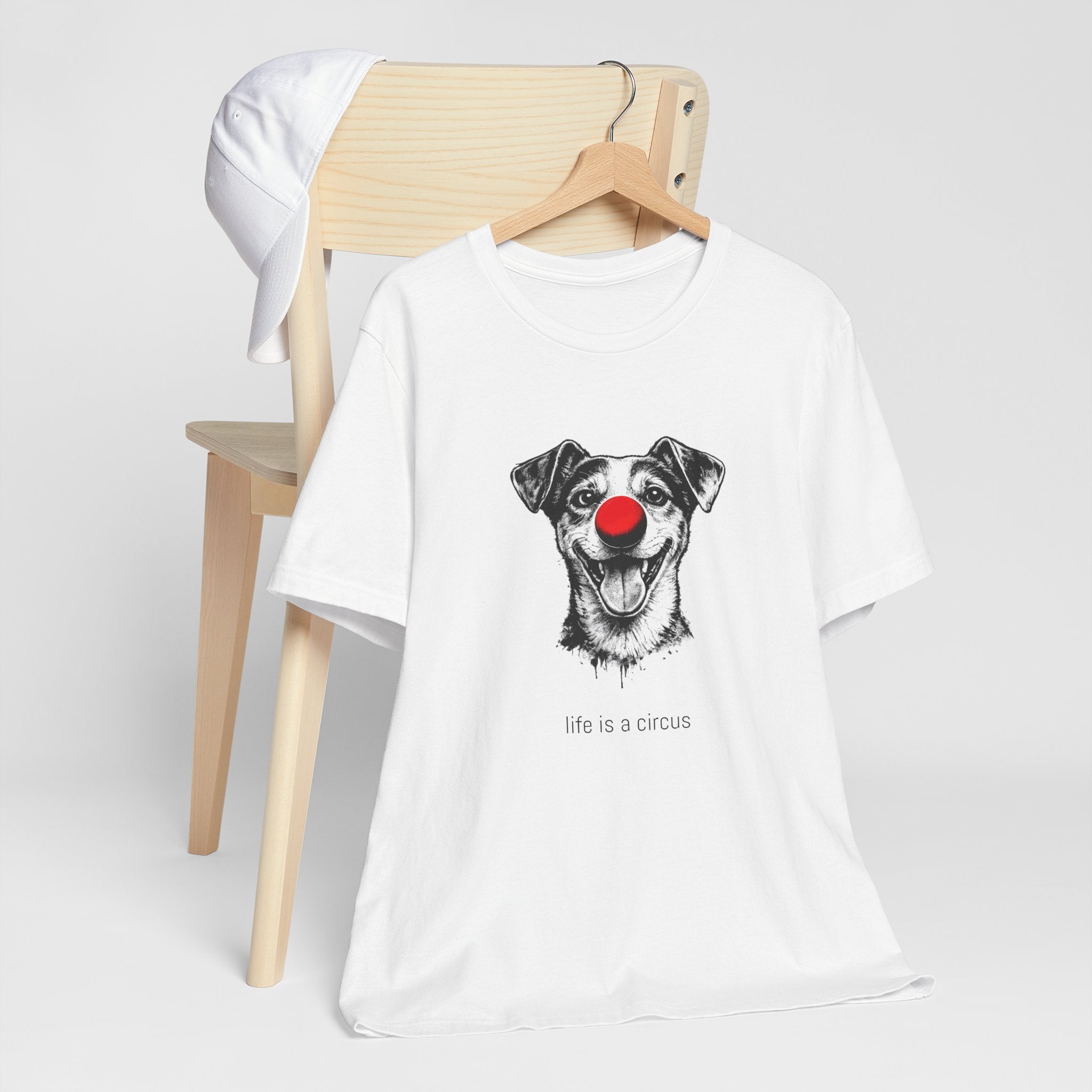 SPARKS the Jack Russell — Life is a Circus Garment-Dyed Tee