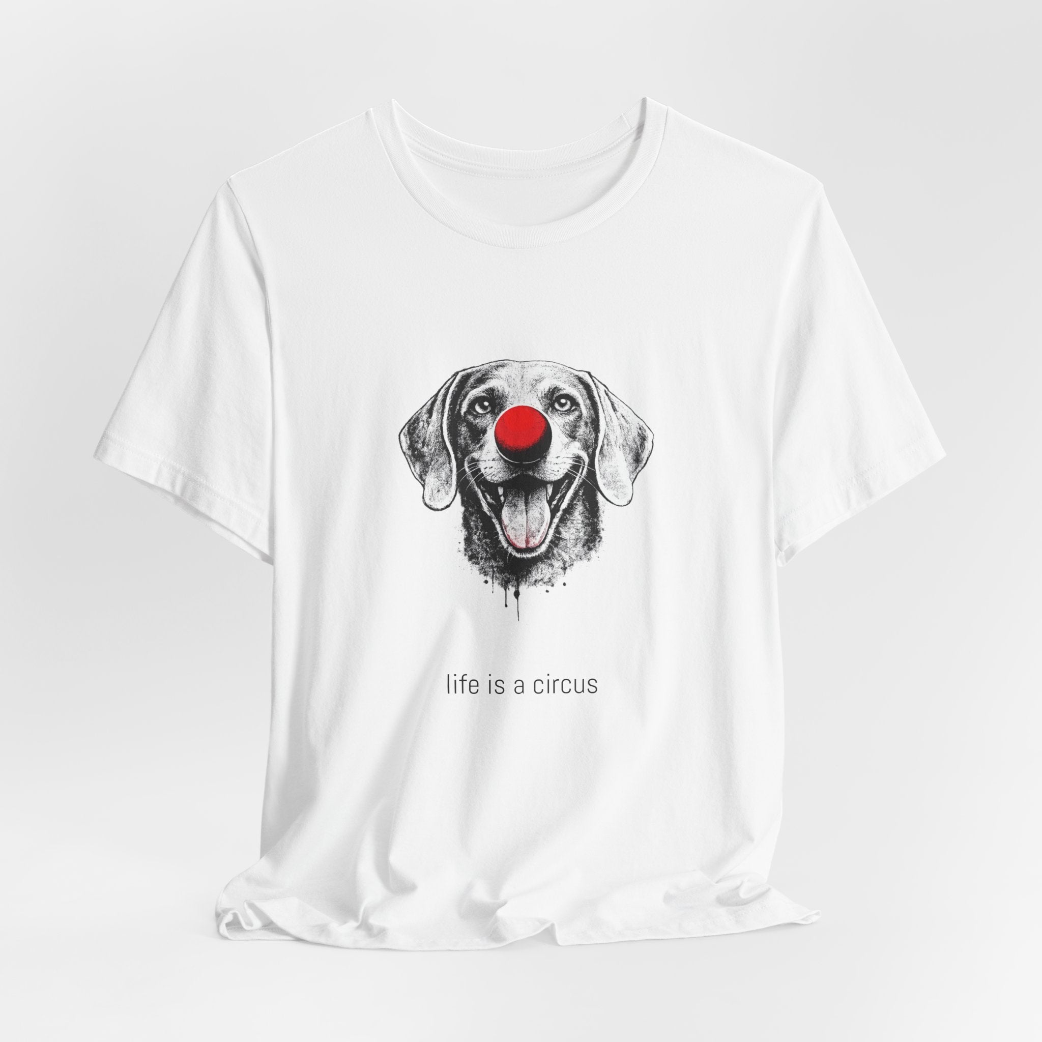 ASH the Weimaraner — Life is a Circus Garment-Dyed Tee