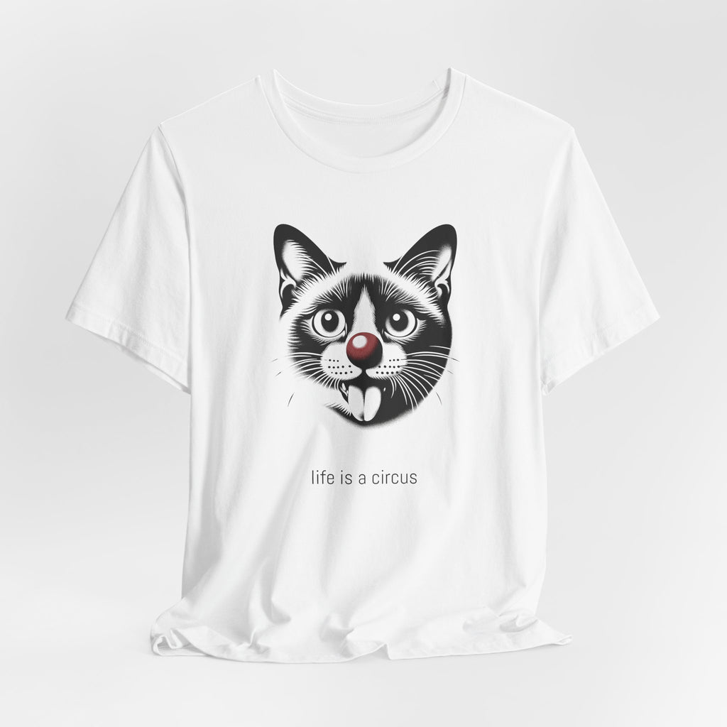 RUE the Burmese cat — Life is a Circus Garment-Dyed Tee