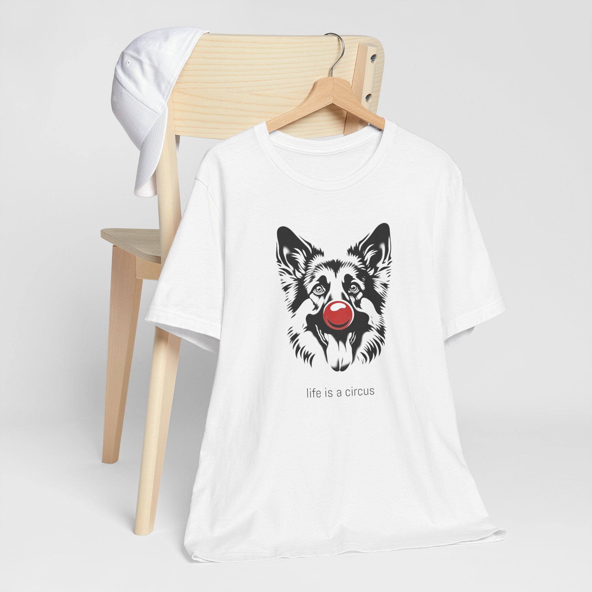 MAX the German Shepherd — Life is a Circus Garment-Dyed Tee