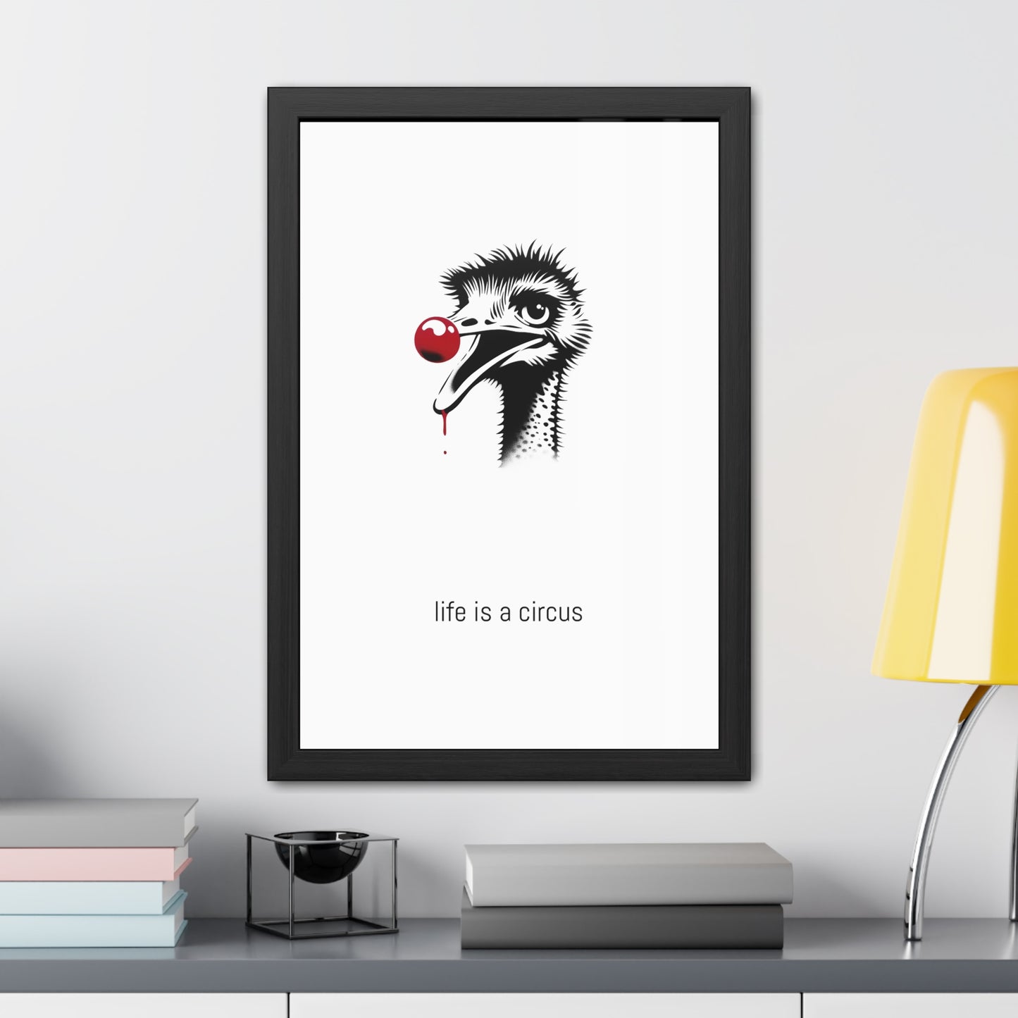 Dot — Anxious, scatterbrained, head in the sand about everything. Somehow always fine. — 'Life Is a Circus' Art Print
