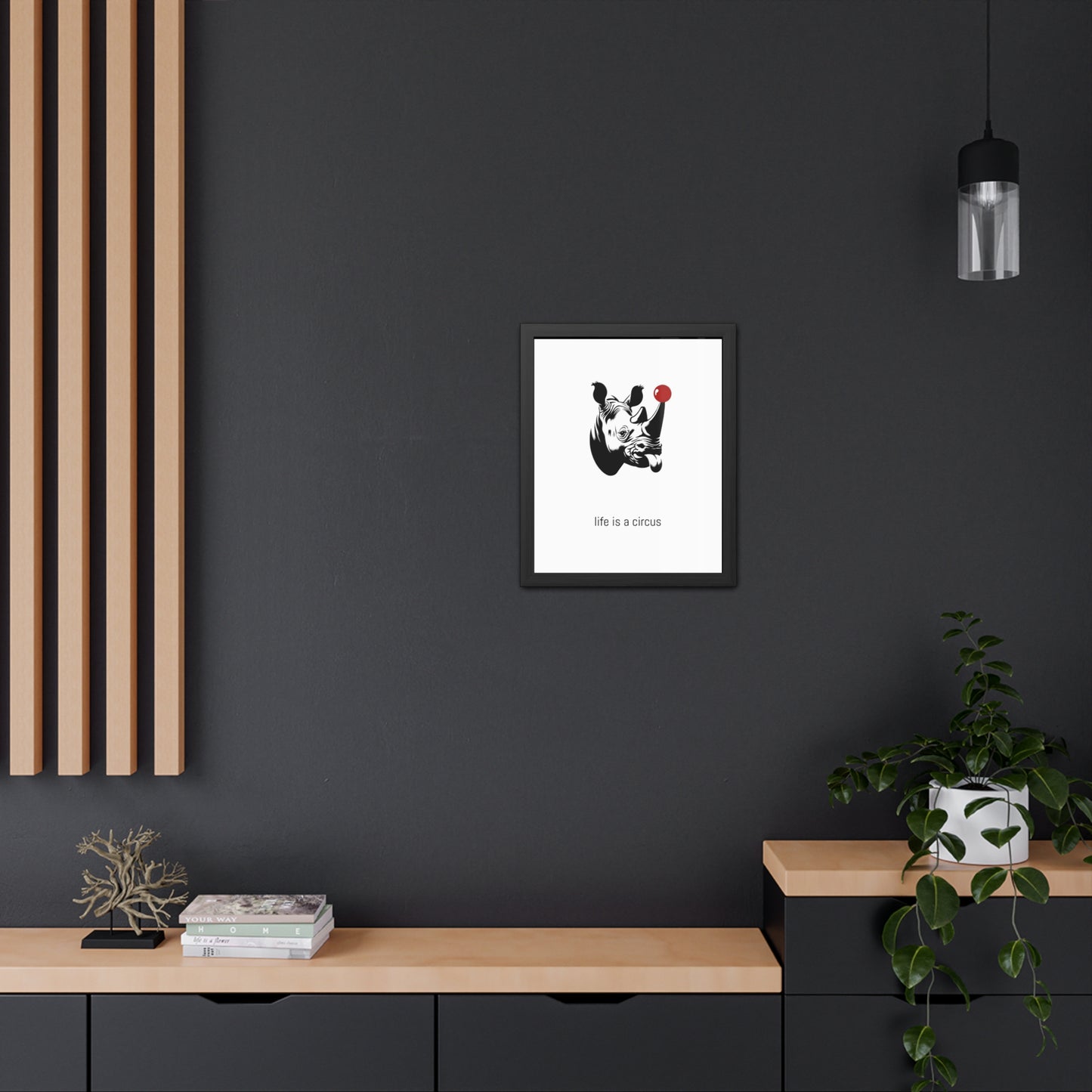 Bruno — Built like a wall, soft as a marshmallow. Cries at sunsets. — 'Life Is a Circus' Art Print