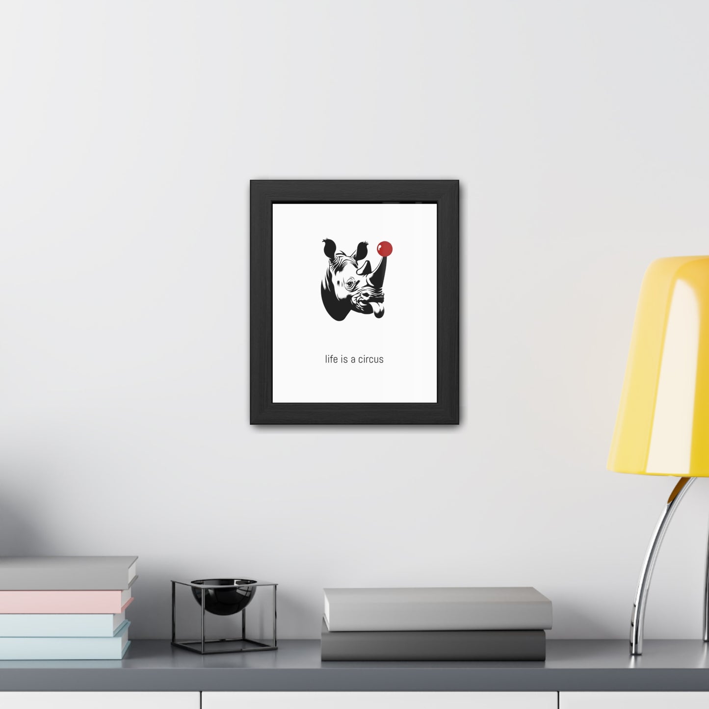 Bruno — Built like a wall, soft as a marshmallow. Cries at sunsets. — 'Life Is a Circus' Art Print