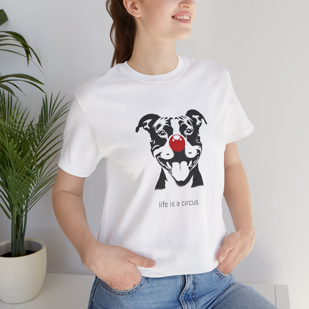 RUBY the Staffie — Life is a Circus Garment-Dyed Tee