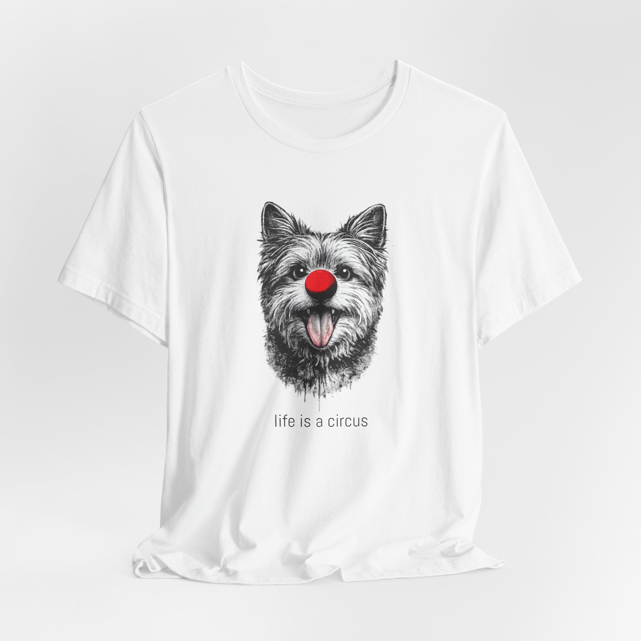 BIJOU the Yorkshire Terrier — Life is a Circus Garment-Dyed Tee