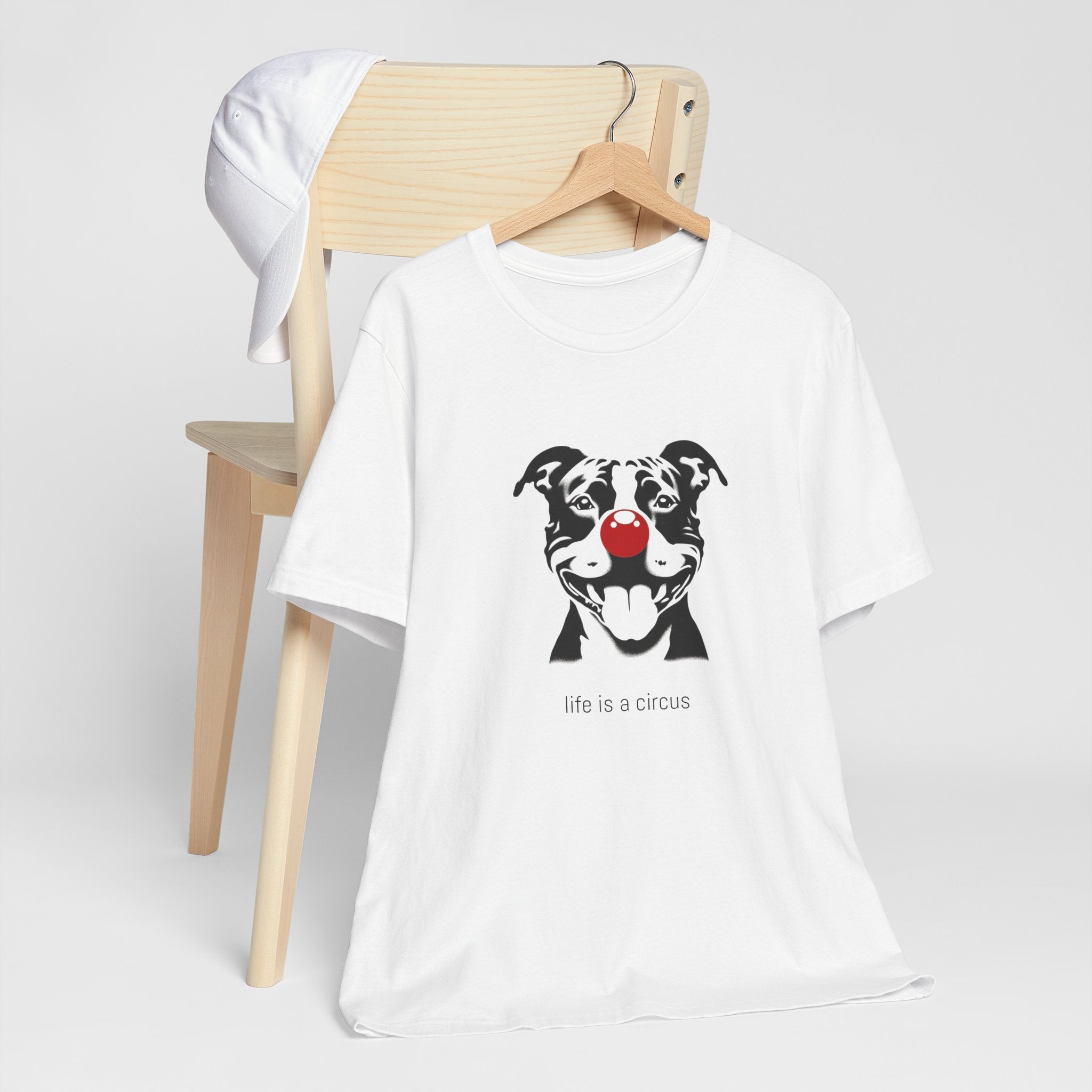 RUBY the Staffie — Life is a Circus Garment-Dyed Tee