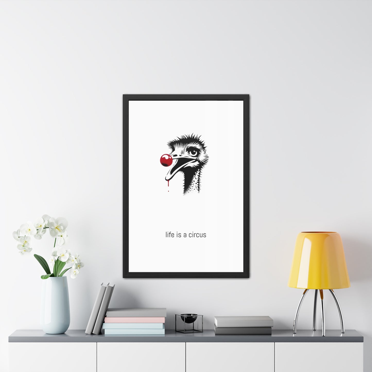 Dot — Anxious, scatterbrained, head in the sand about everything. Somehow always fine. — 'Life Is a Circus' Art Print