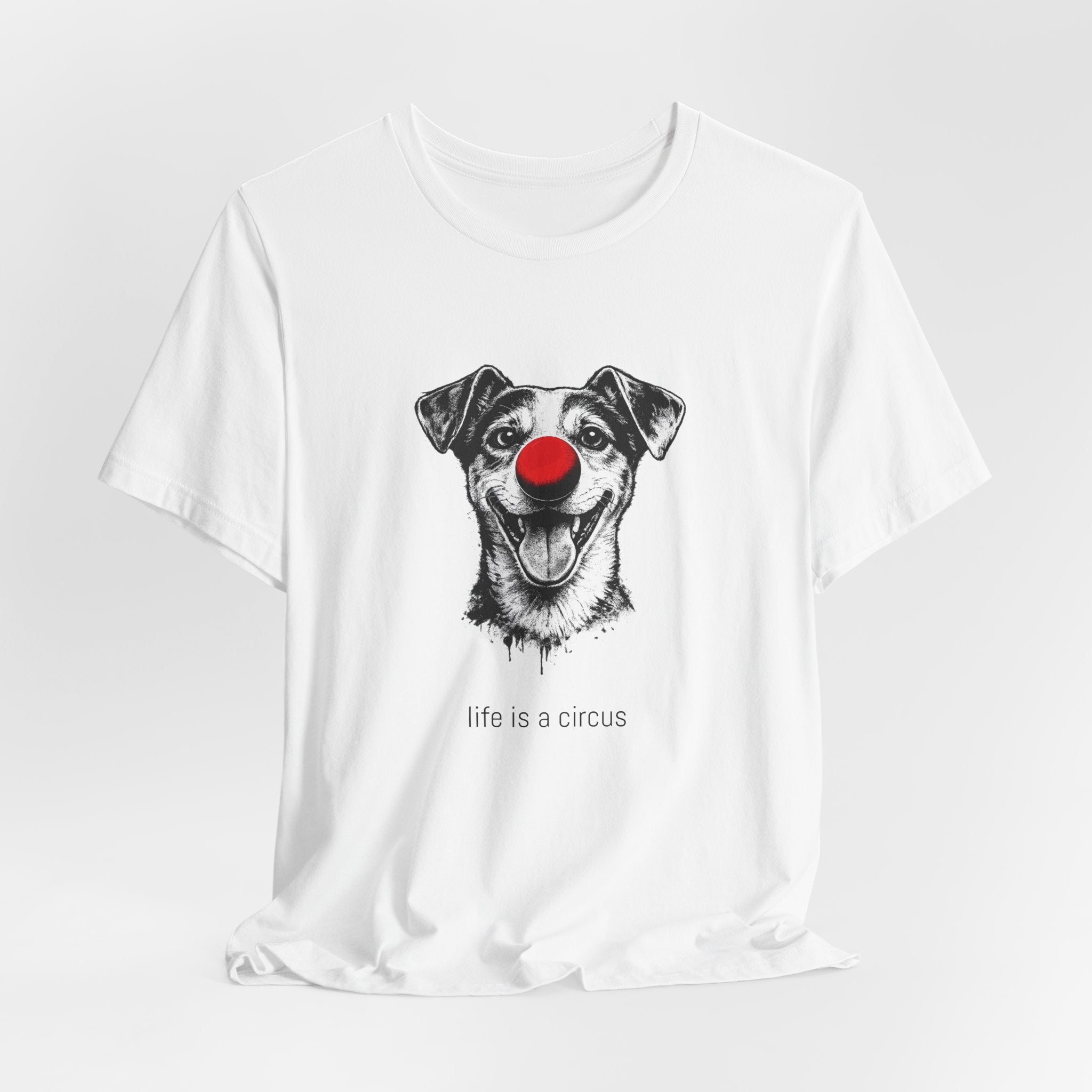 SPARKS the Jack Russell — Life is a Circus Garment-Dyed Tee