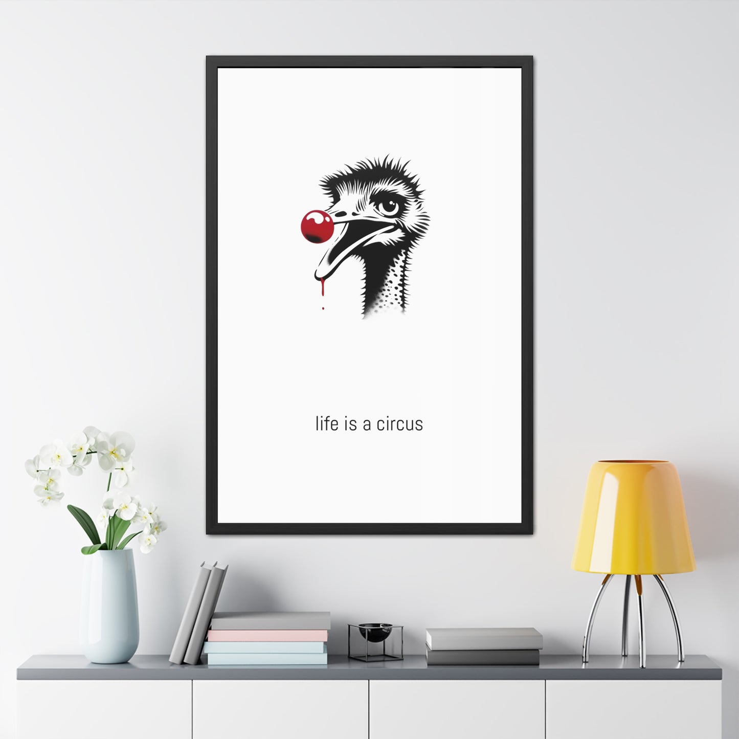 Dot — Anxious, scatterbrained, head in the sand about everything. Somehow always fine. — 'Life Is a Circus' Art Print