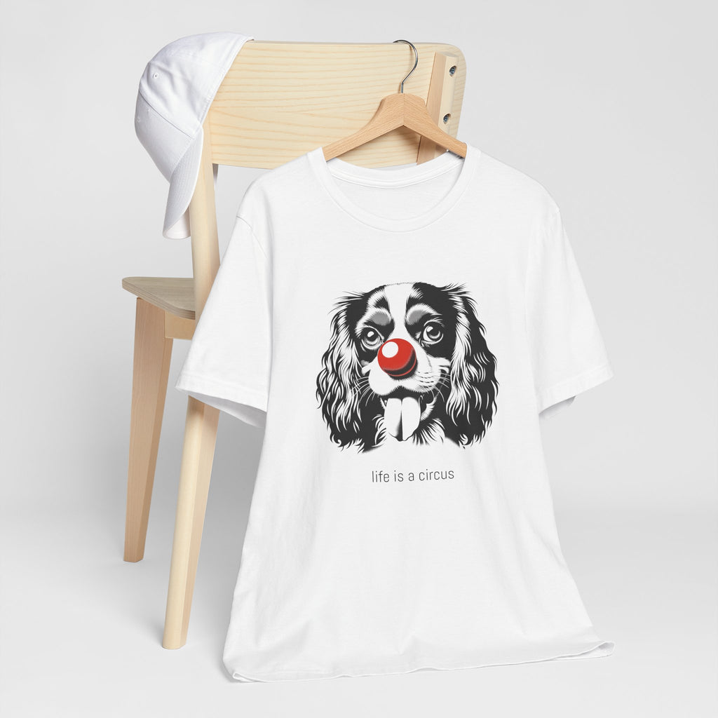 LOUIS the Cavalier King Charles — Life is a Circus Garment-Dyed Tee